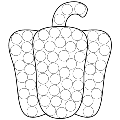 Paprika Dot Art Coloring Page